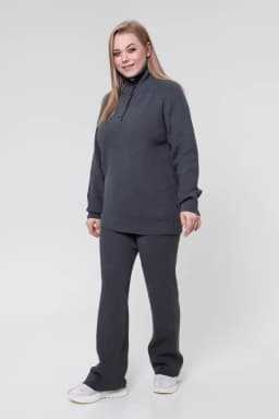 В'язаний костюм SEWEL SC967 50-52 XL Темно-сірий