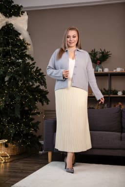 Кардиган SEWEL XW999 50-52 XL Світло-сірий