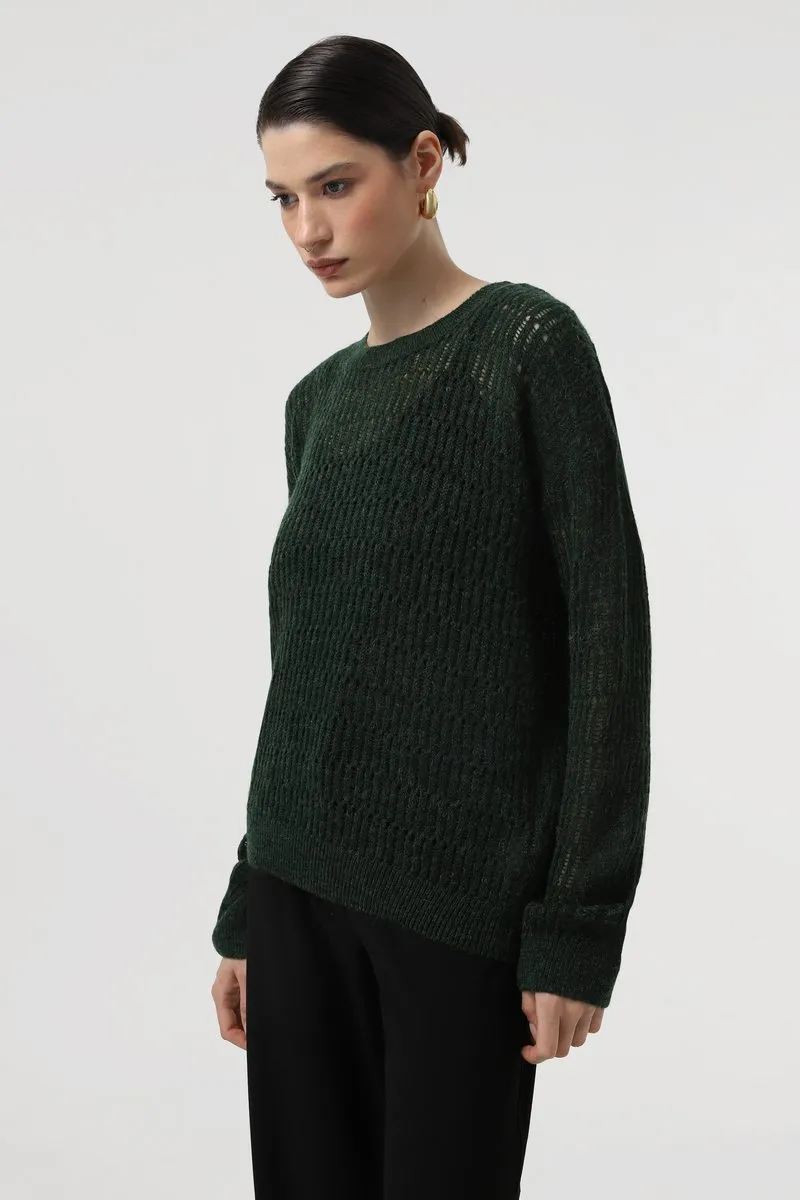 Джемпер SEWEL JW957 42-44 Темно-зелений