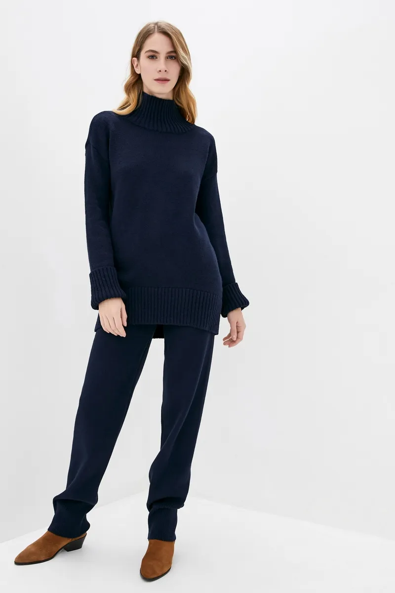 В'язаний костюм SEWEL SC867 42-44 Темно-синій