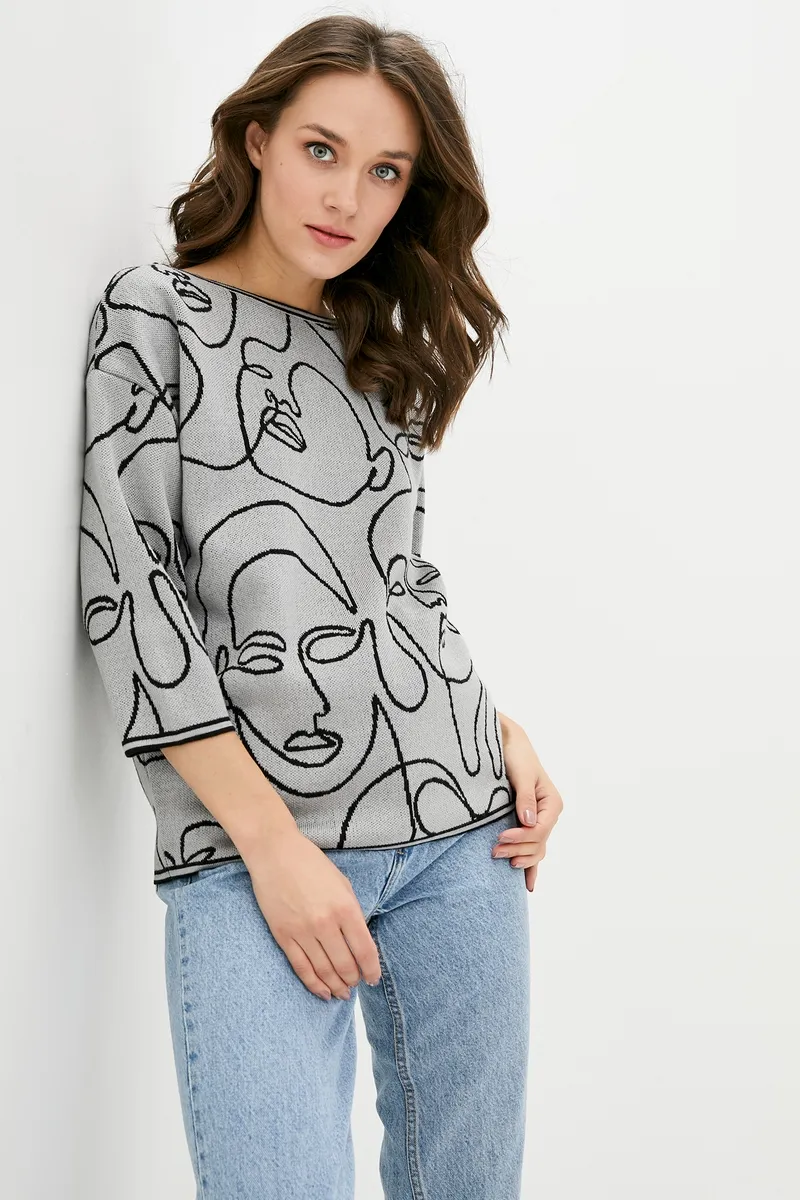 Джемпер SEWEL JS821 42-44 Світло-сірий