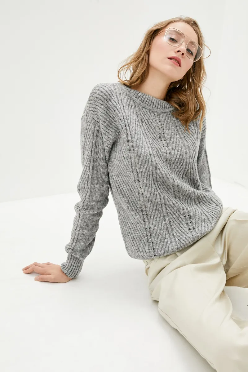 Джемпер SEWEL JW838 42-44 Сірий