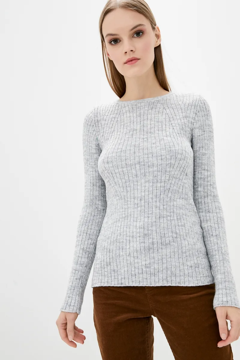 Джемпер SEWEL JW848 42-44 Світло-Сірий меланж
