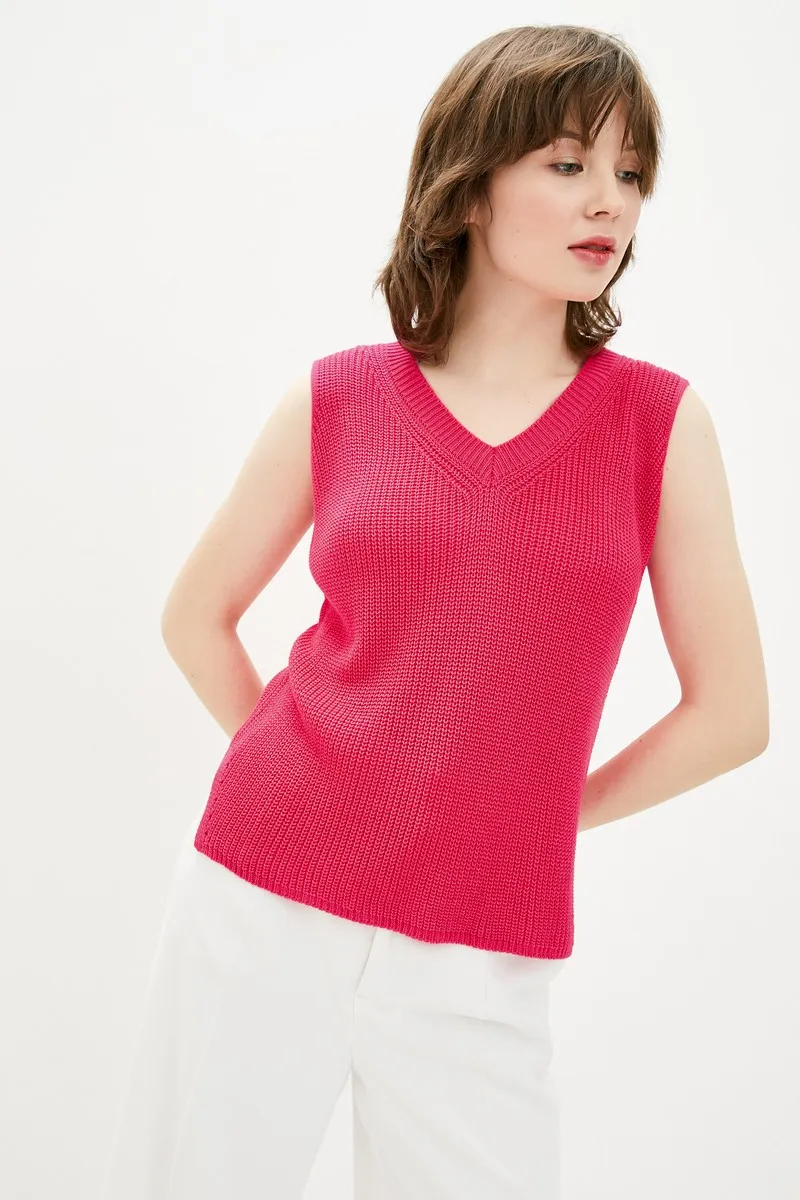 Жилет SEWEL QS826 42-44 Яскраво-малиновий