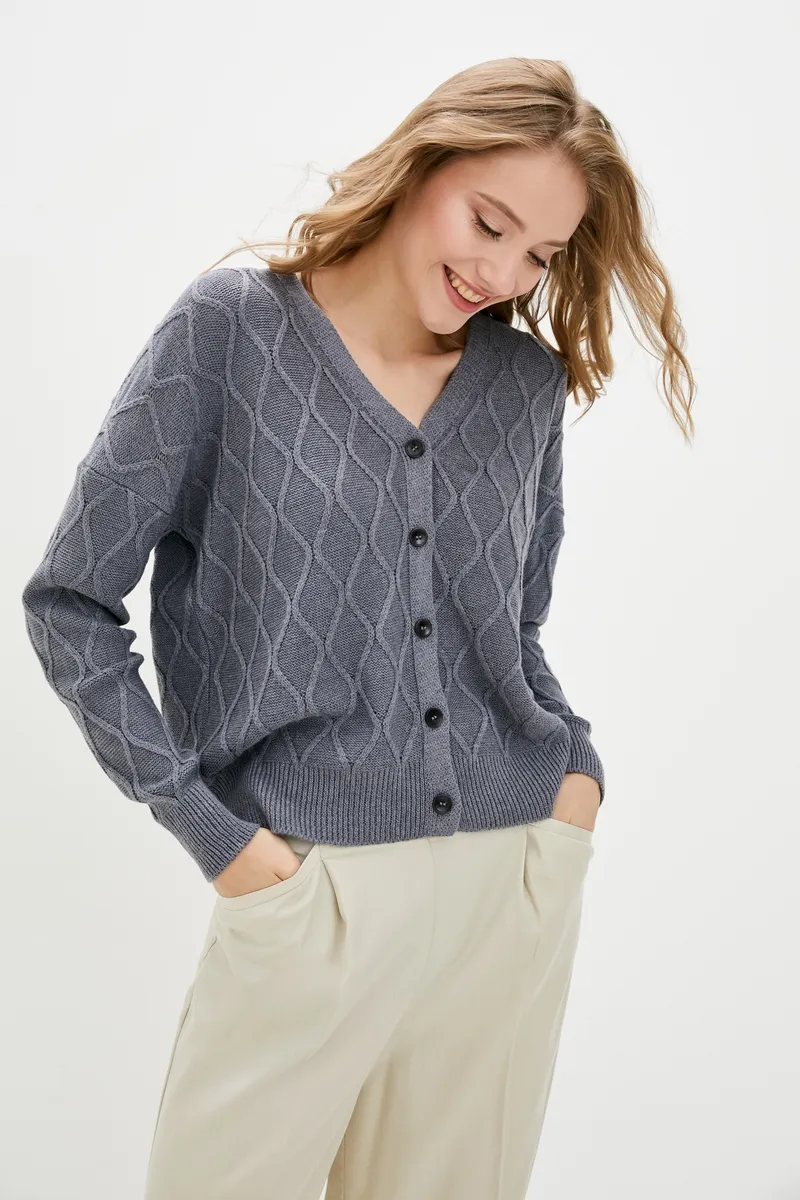 Кардиган SEWEL XS841 46-48 Сірий