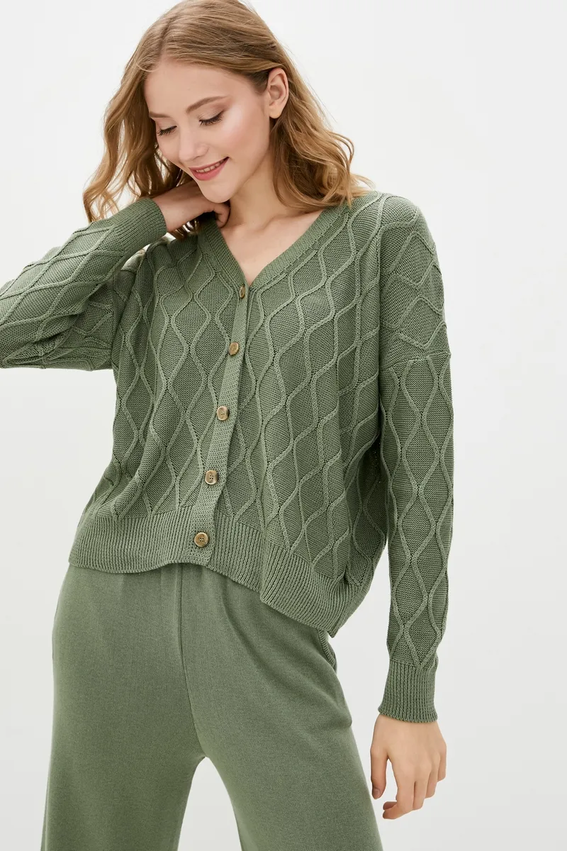 Кардиган SEWEL XS841 46-48 Фісташка