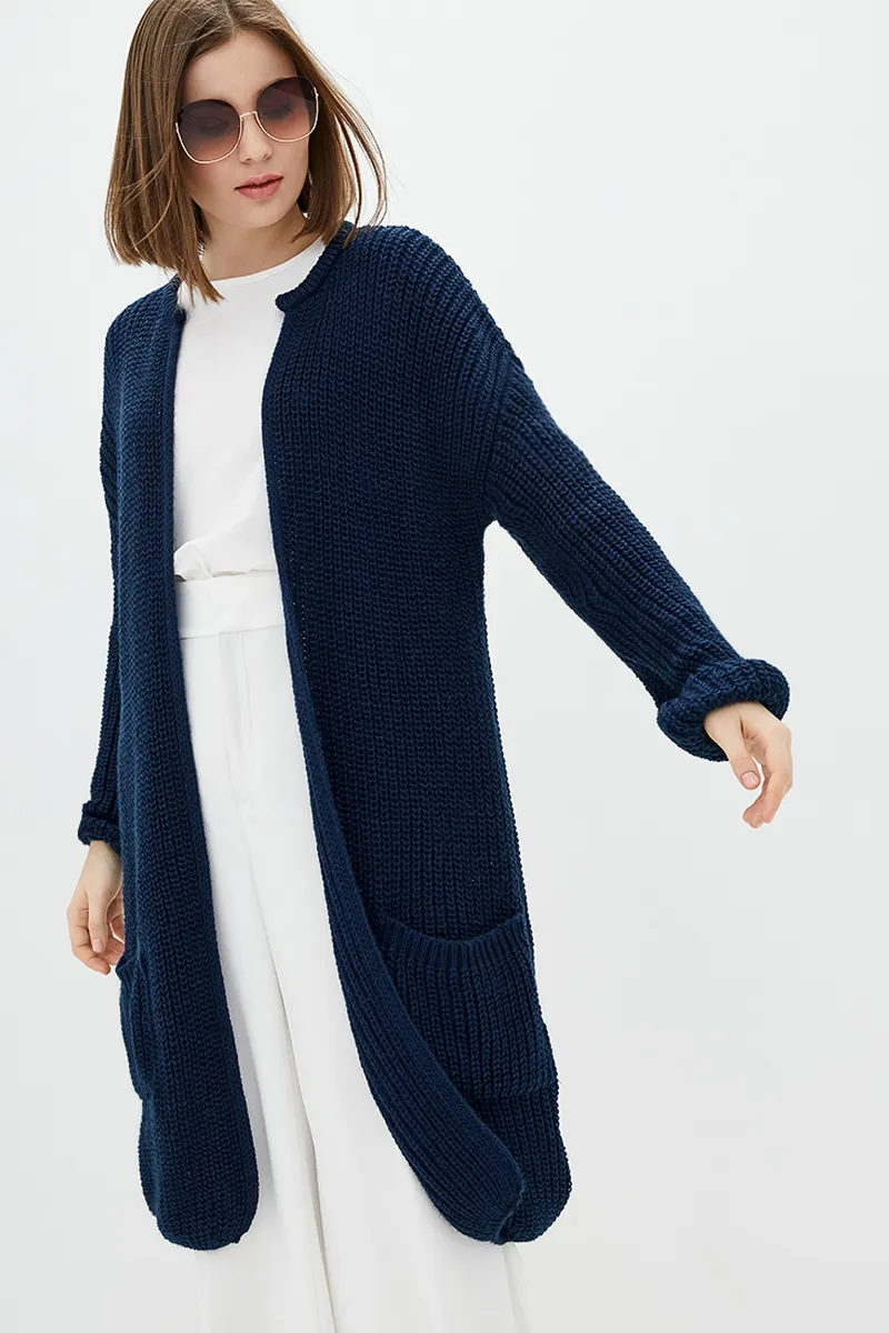Кардиган SEWEL XW466 42-44 Темно-синій