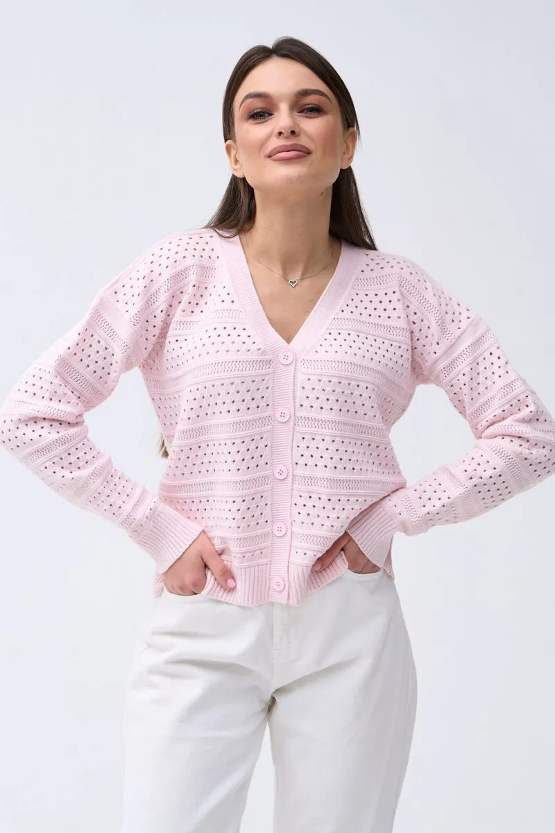 Кардиган SEWEL XS955 42-44 Рожевий