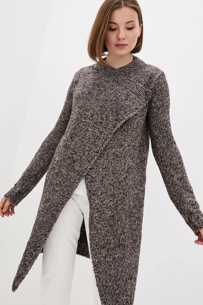 Кардиган SEWEL XW467 42-44 Пудра меланж