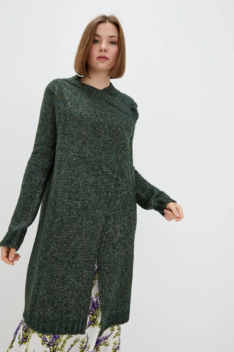 Кардиган SEWEL XW467 42-44 Темно-зелений