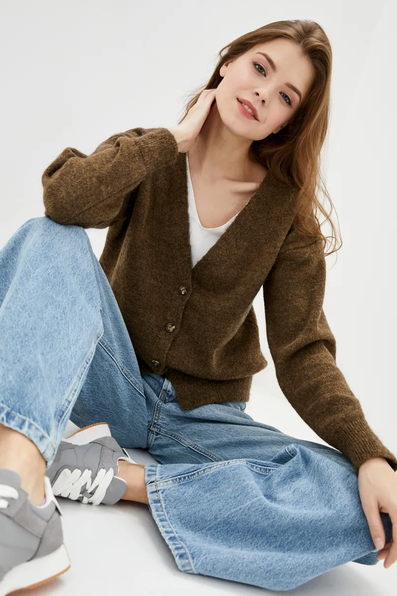 Кардиган SEWEL XW813 42-44 Темно-бежевий