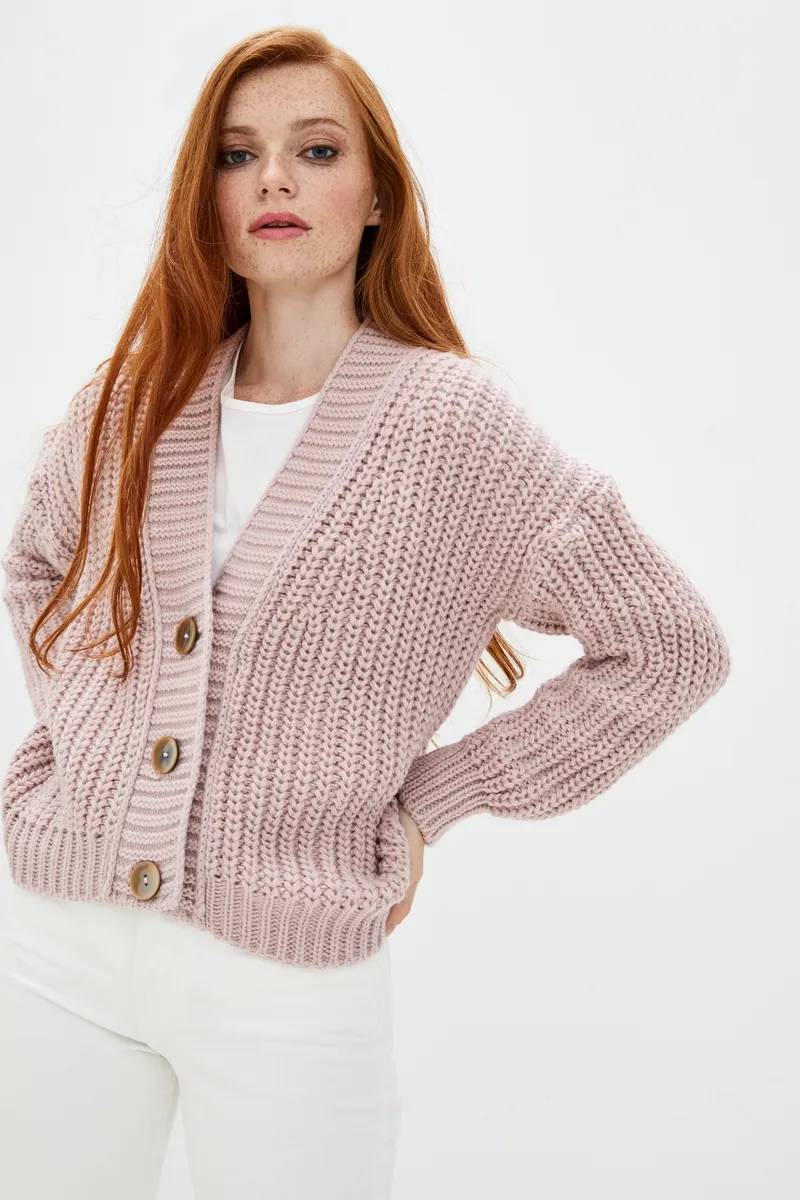 Кофта SEWEL KW799 42-44 Пудра