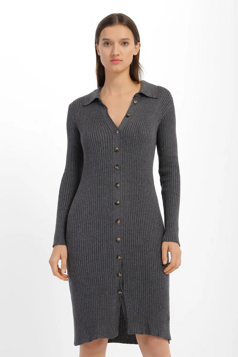 Сукня SEWEL PS893 42-44 Темно-сірий