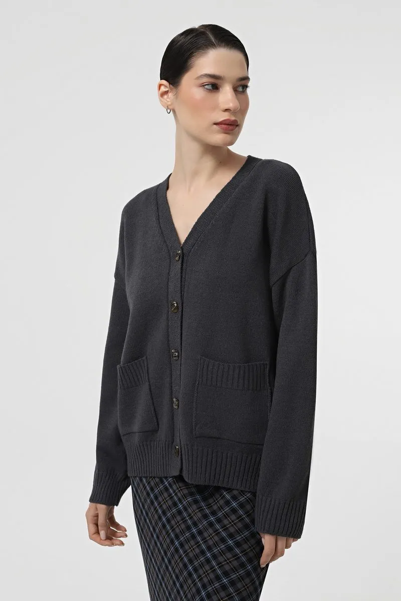 Кардиган SEWEL XW960 42-44 Темно-сірий