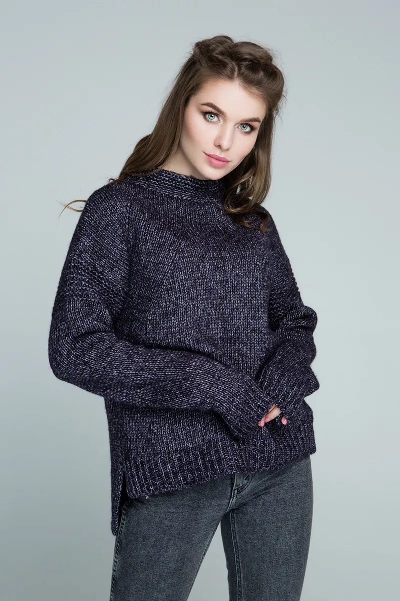 Светр SEWEL SW475 42-44 Фіолетовий