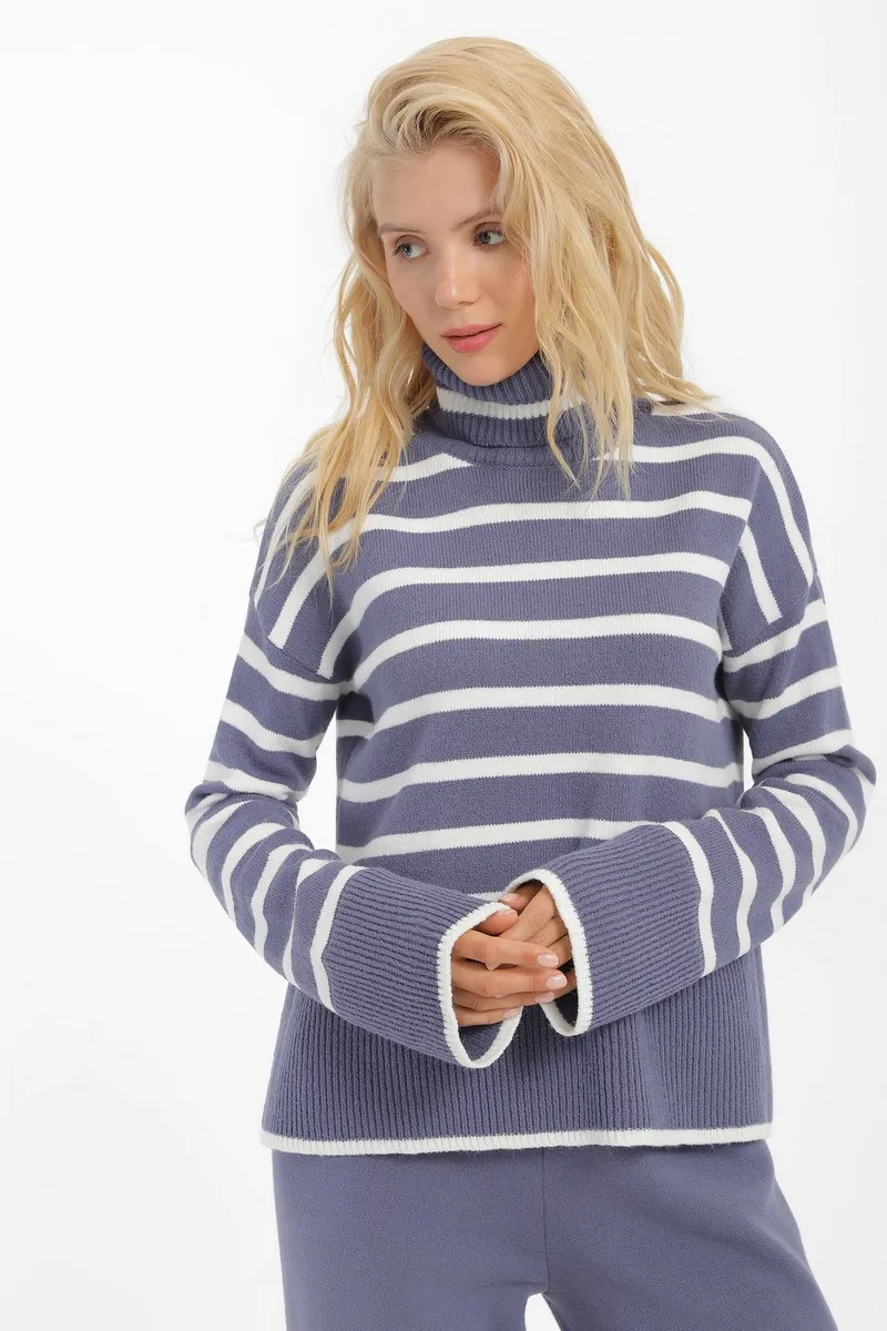 Светр SEWEL SW876 42-44 Свинцевий