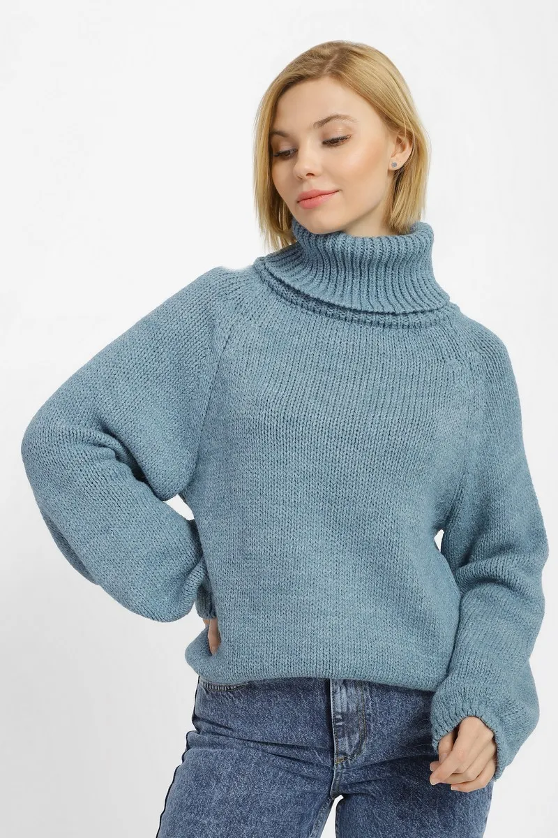 Светр SEWEL SW895 42-44 Сіро-блакитний