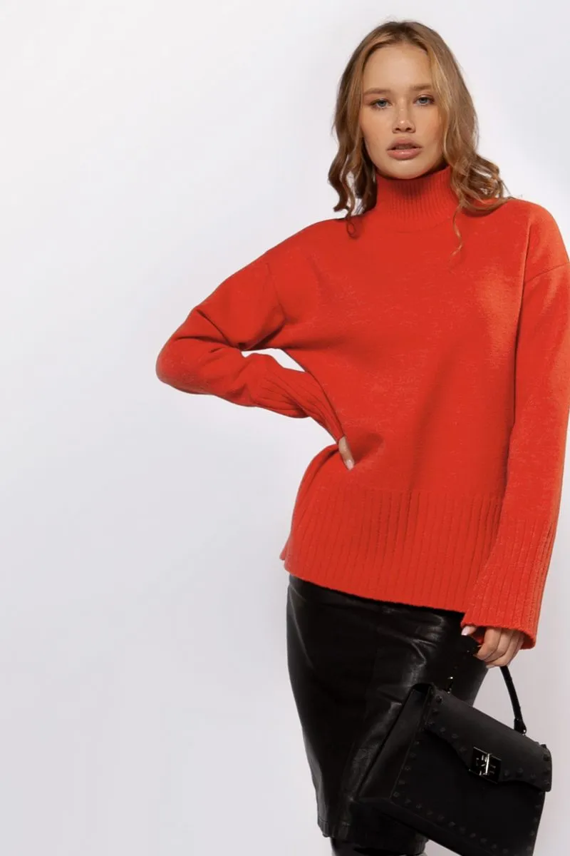 Светр SEWEL SW931 42-44 Моркв'яний