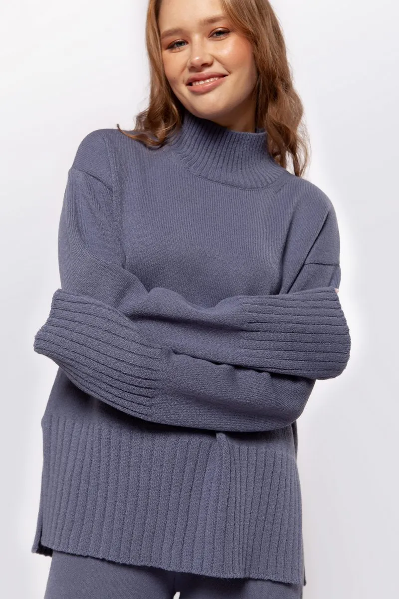 Светр SEWEL SW931 42-44 Свинцевий