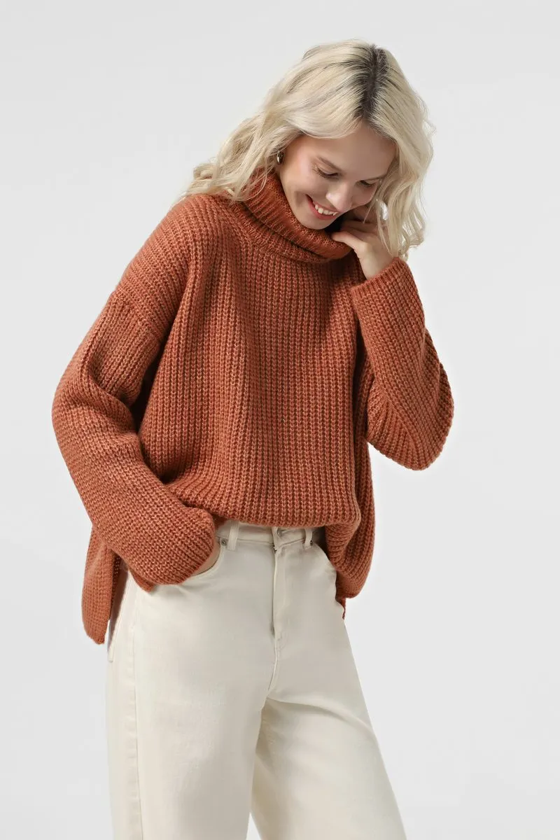 Светр SEWEL SW974 42-44 Теракот