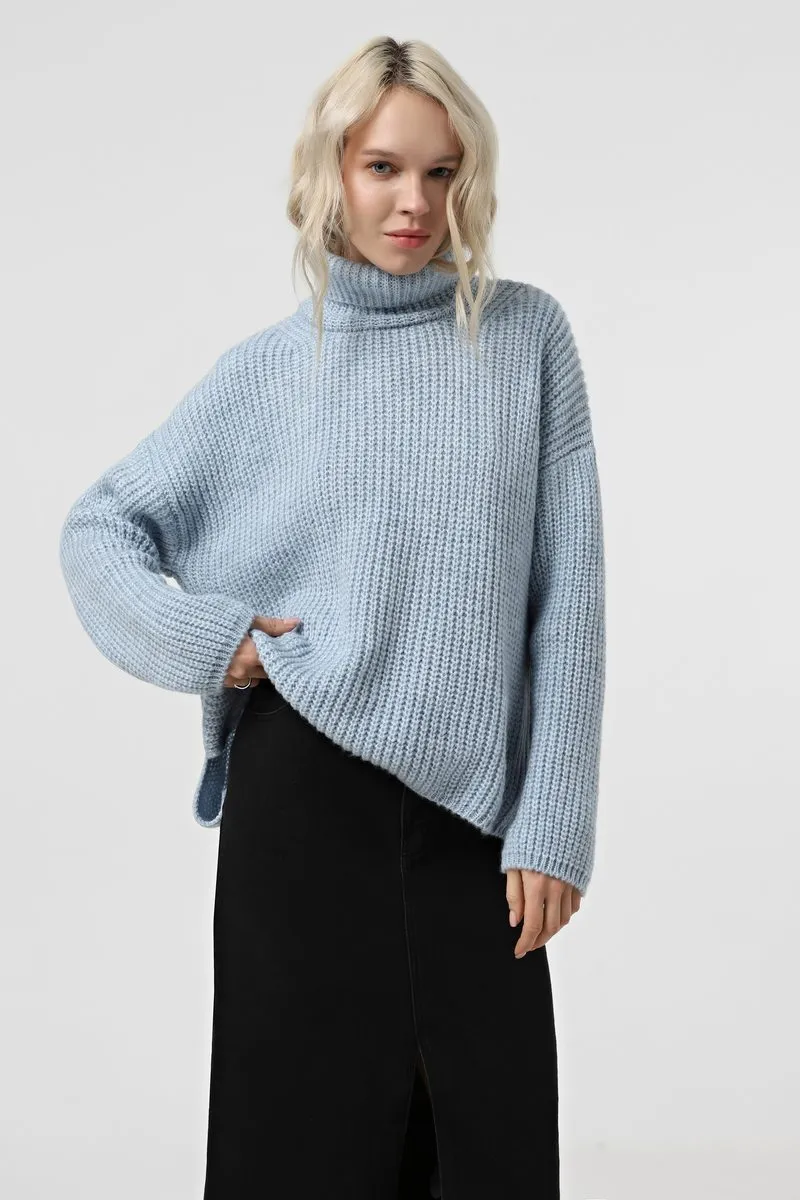 Светр SEWEL SW974 46-48 Блакитний