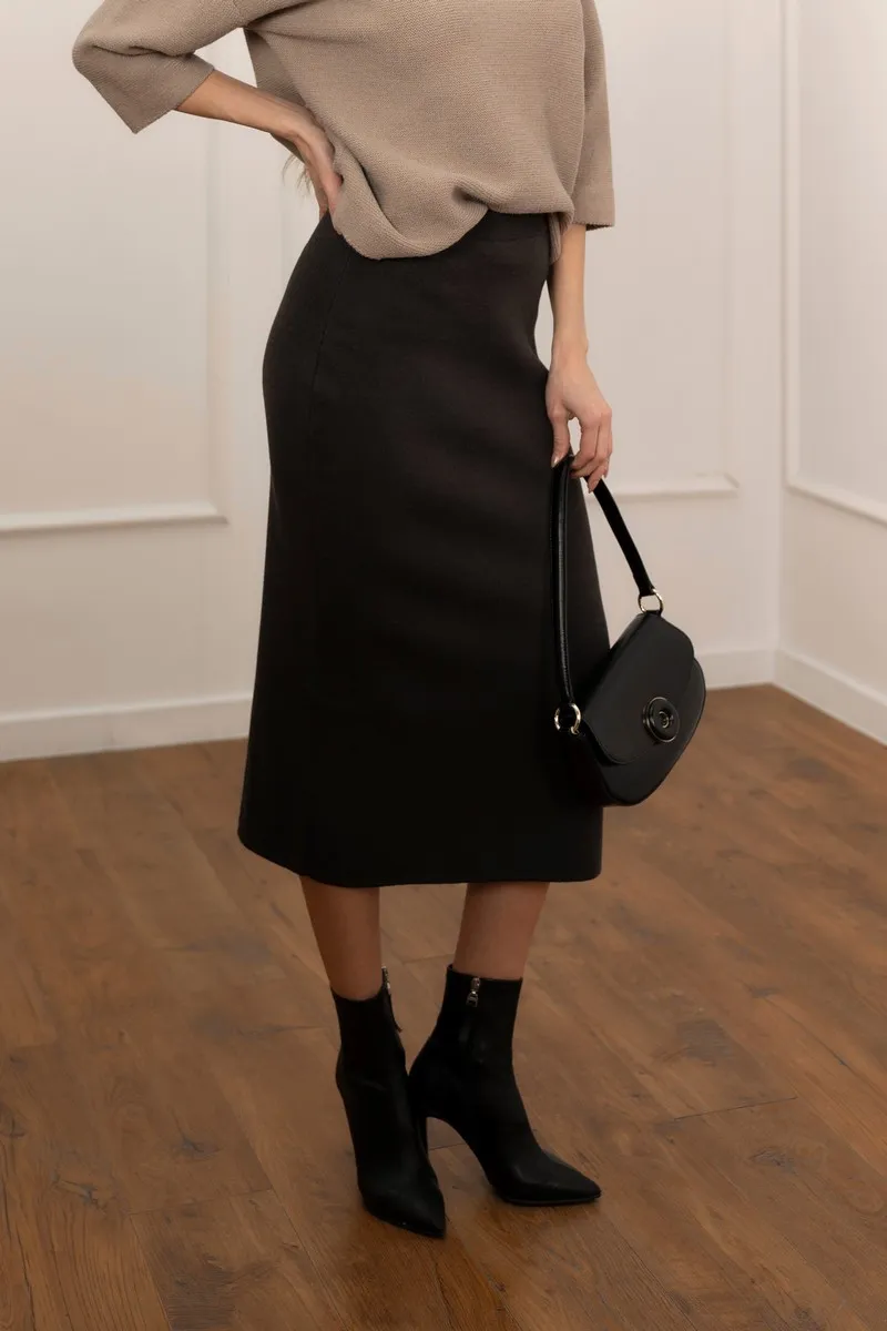 Спідниця SEWEL US979 46-48 Темно-сірий