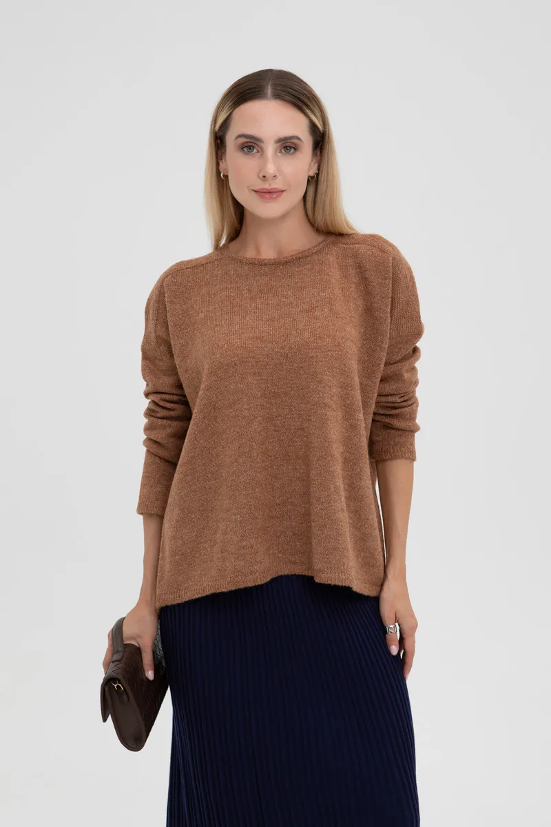 Джемпер SEWEL J1011 50-52 XL Світло-коричневий