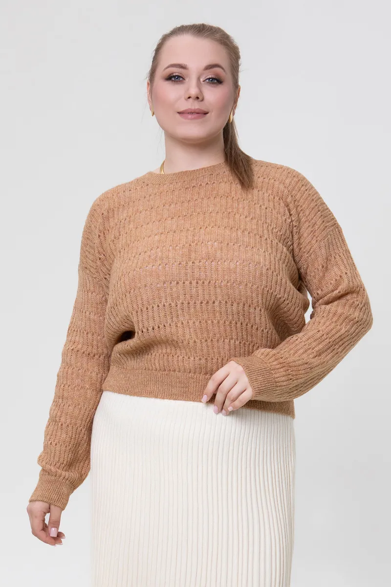 Джемпер SEWEL JW957 50-52 XL Кемел