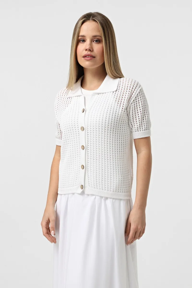 Кардиган SEWEL XS991 50-52 XL Яскраво-білий