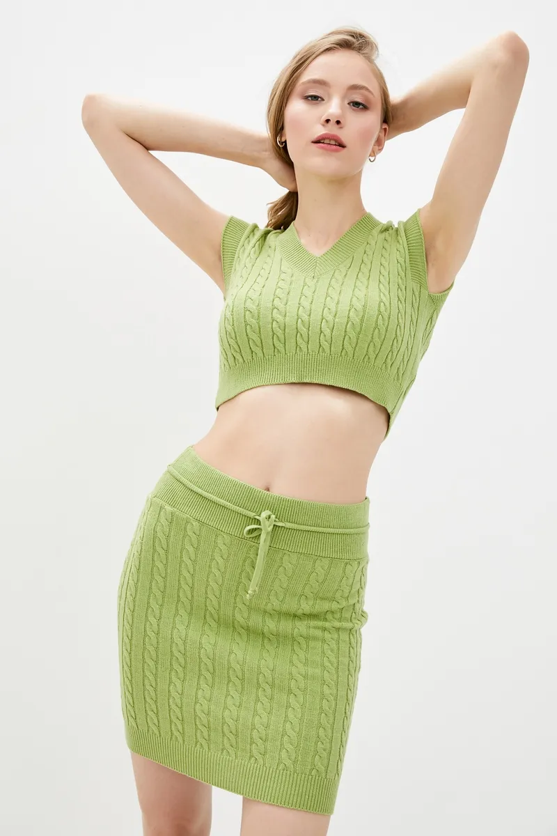 В'язаний костюм SEWEL SC837 42-44 Зелений