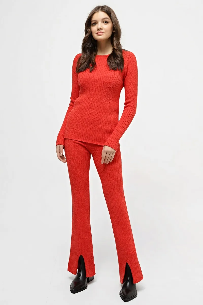 В'язаний костюм SEWEL SC849 46-48 Моркв'яний
