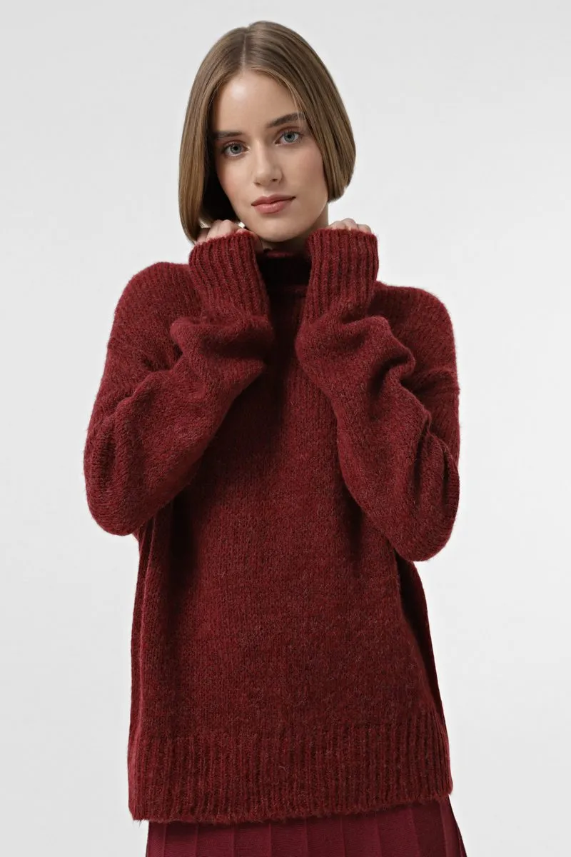 Светр SEWEL SW933 42-44 Бордо