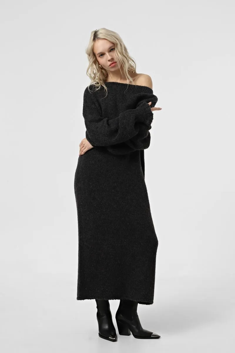 Сукня SEWEL PW976 42-44 Темно-сірий