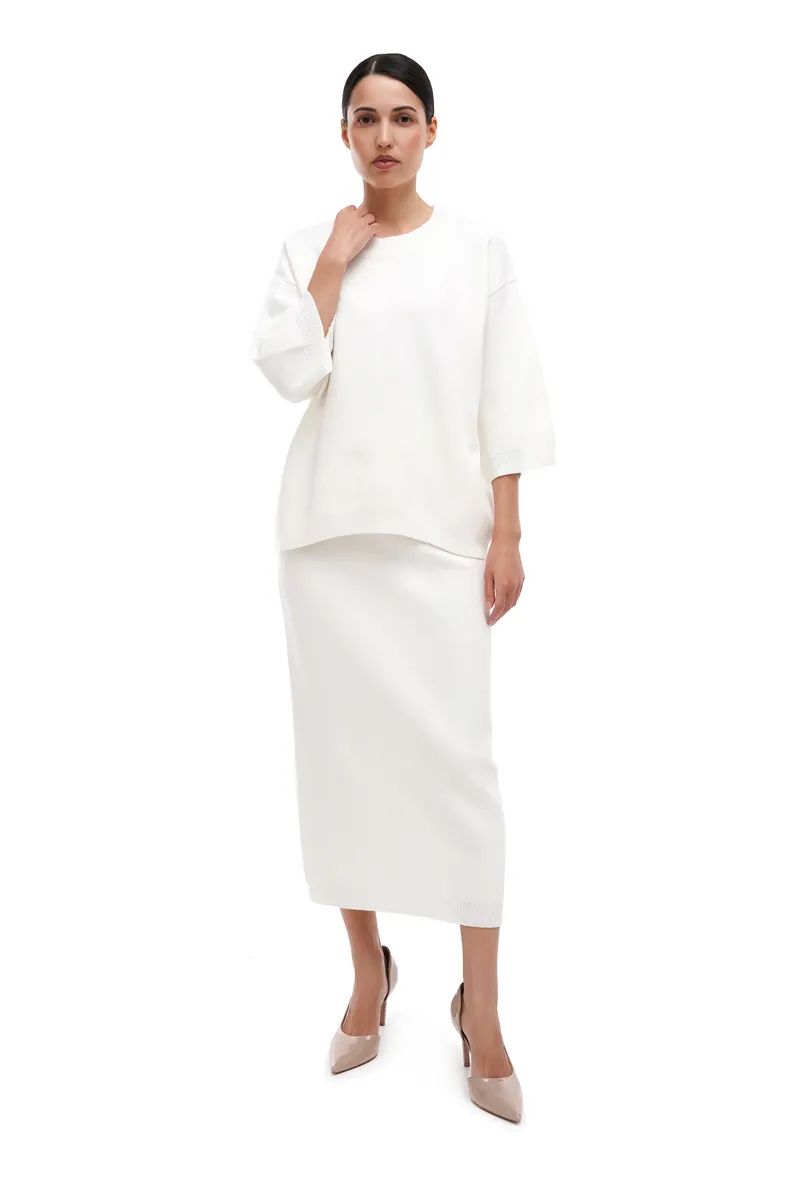 В'язаний костюм SEWEL SC989 42-44 Білий