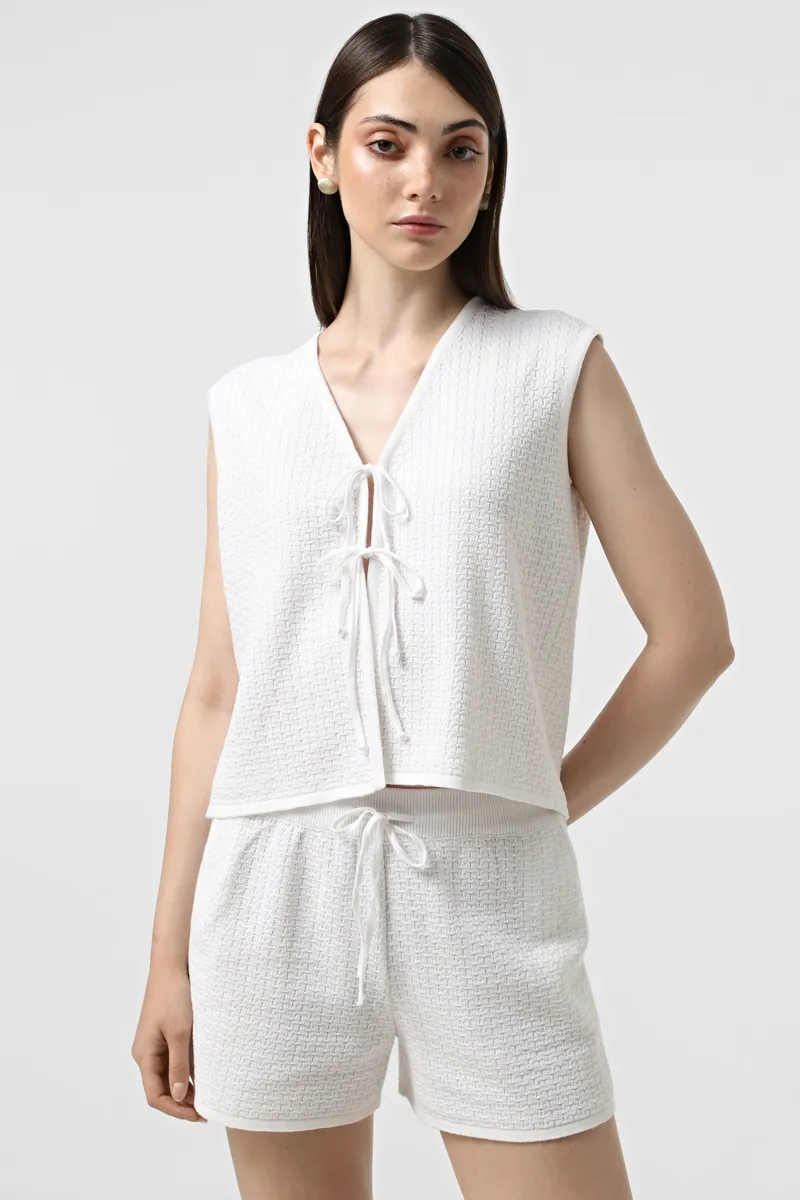 В'язаний костюм SC997 42-44 яскраво-білий