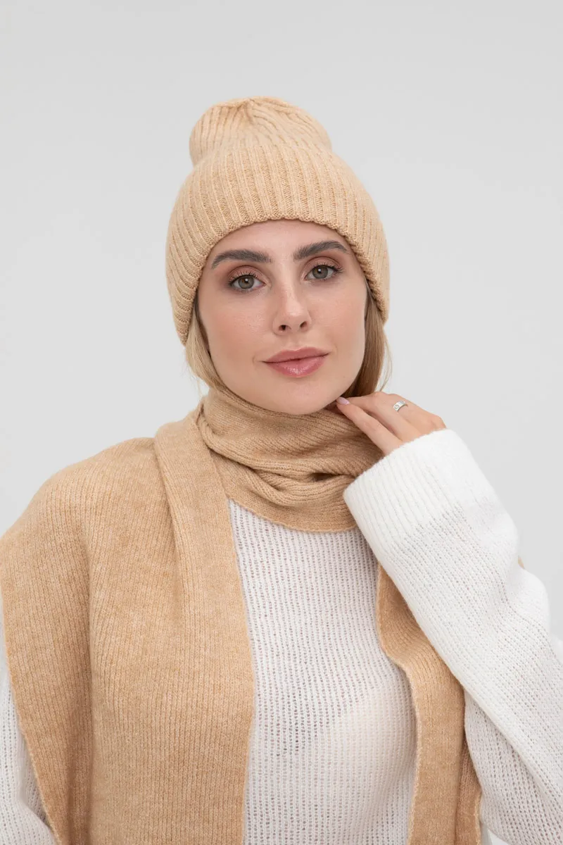 Шапка SEWEL B1004 One Size Бежевий