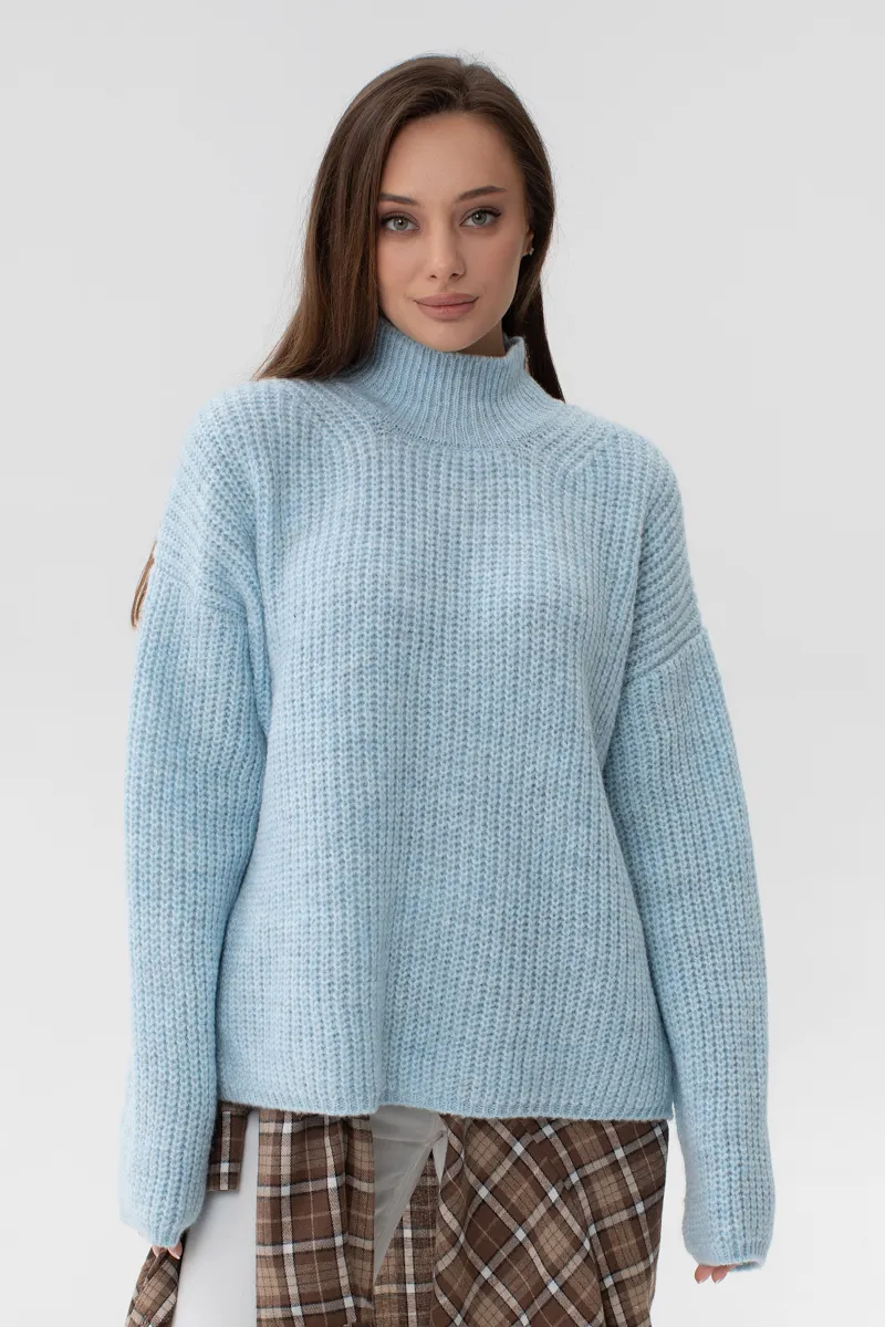 Светр SEWEL S1027 42-44 Блакитний