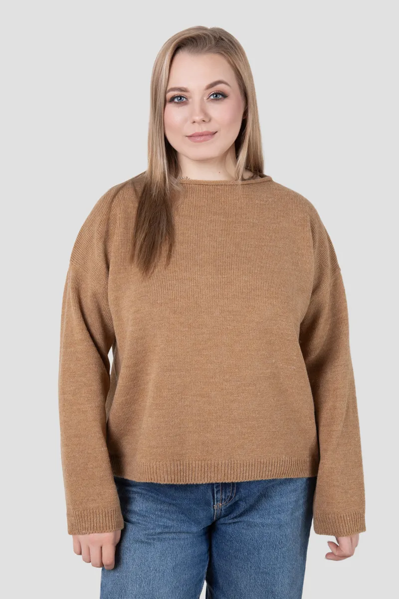 Джемпер SEWEL J1020 50-52 XL Темно-бежевий