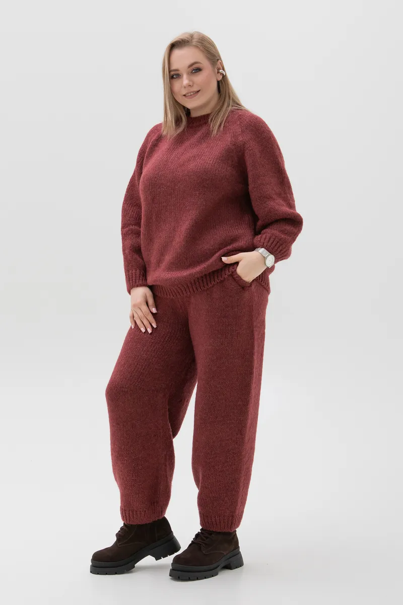 В'язаний костюм SEWEL SC970 50-52 XL Бордо