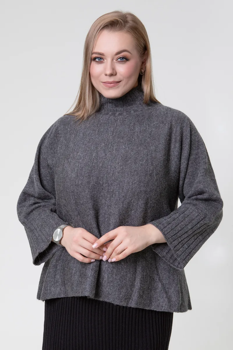 Джемпер SEWEL JW959 50-52 XL Темно-сірий