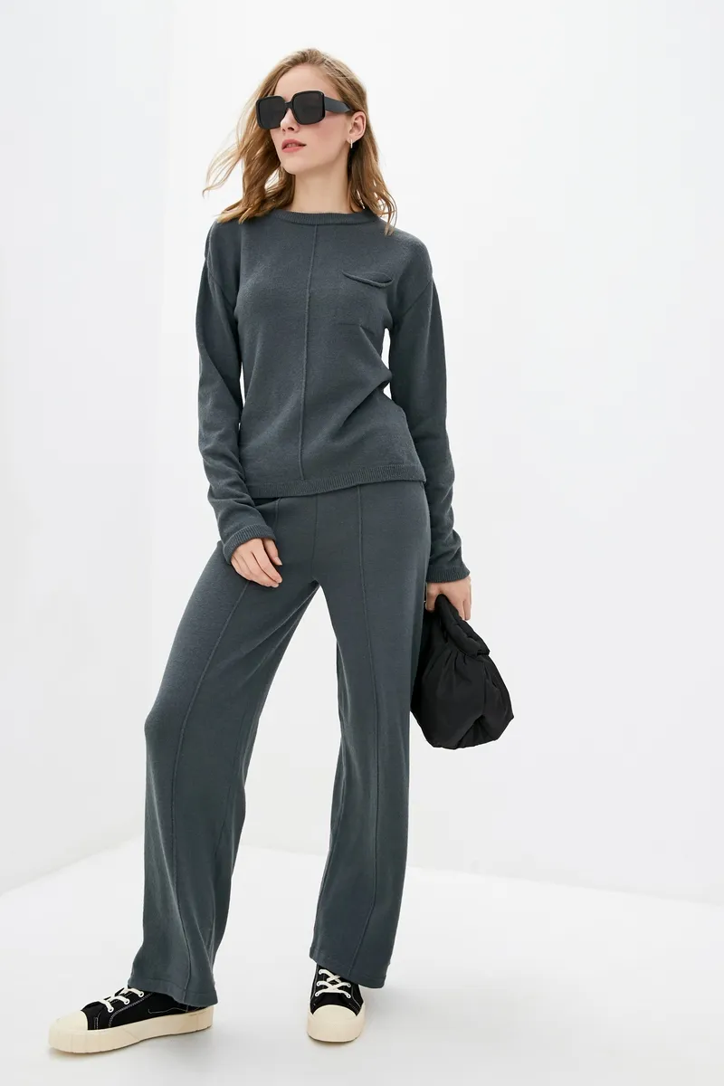 В'язаний костюм SEWEL SC844 42-44 Темно-сірий