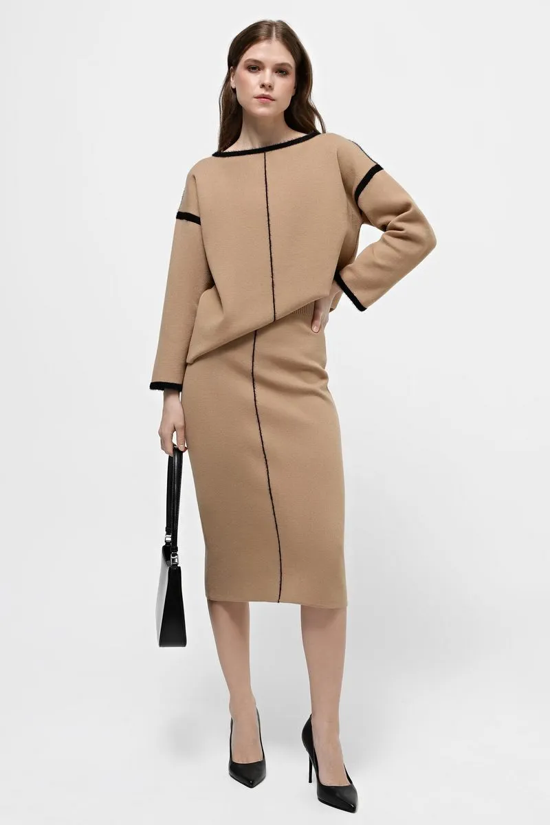 В'язаний костюм SEWEL SC941 42-44 Кемел