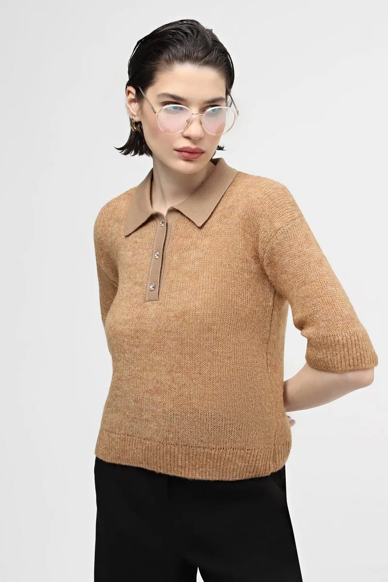 Джемпер SEWEL JS947 42-44 Кемел