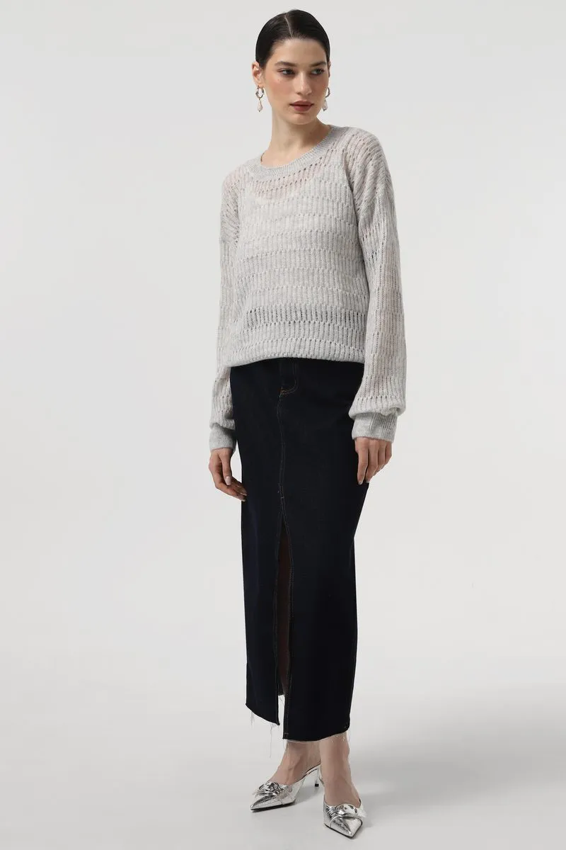 Джемпер SEWEL JW957 46-48 Світло-сірий