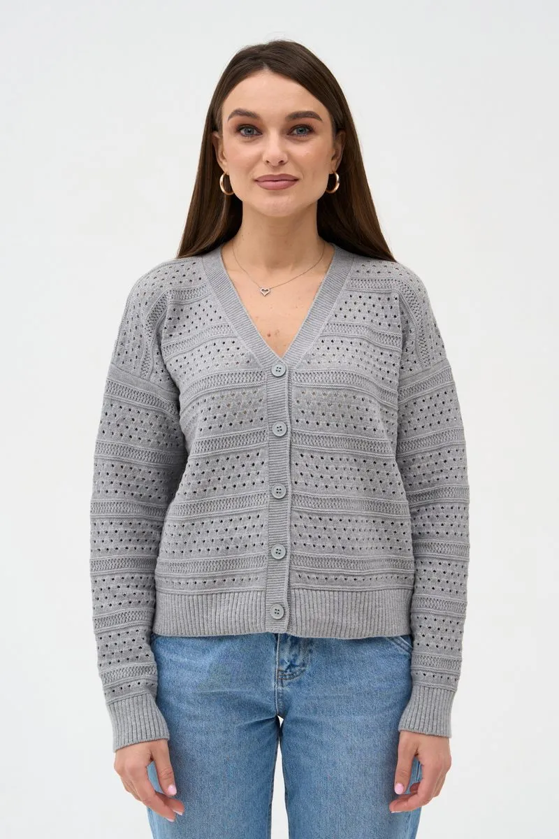 Кардиган SEWEL XS955 46-48 Світло-сірий