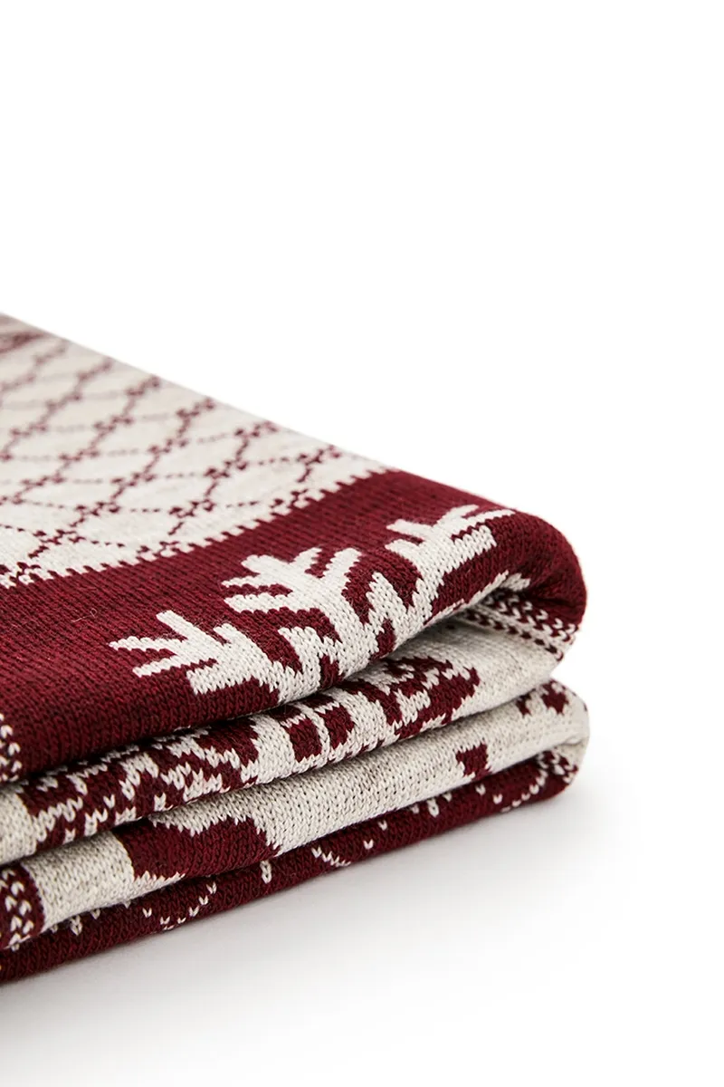 Плед SEWEL OW884 150x130 Бордо