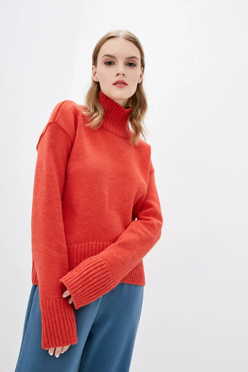 Светр SEWEL SW863 46-48 Моркв'яний