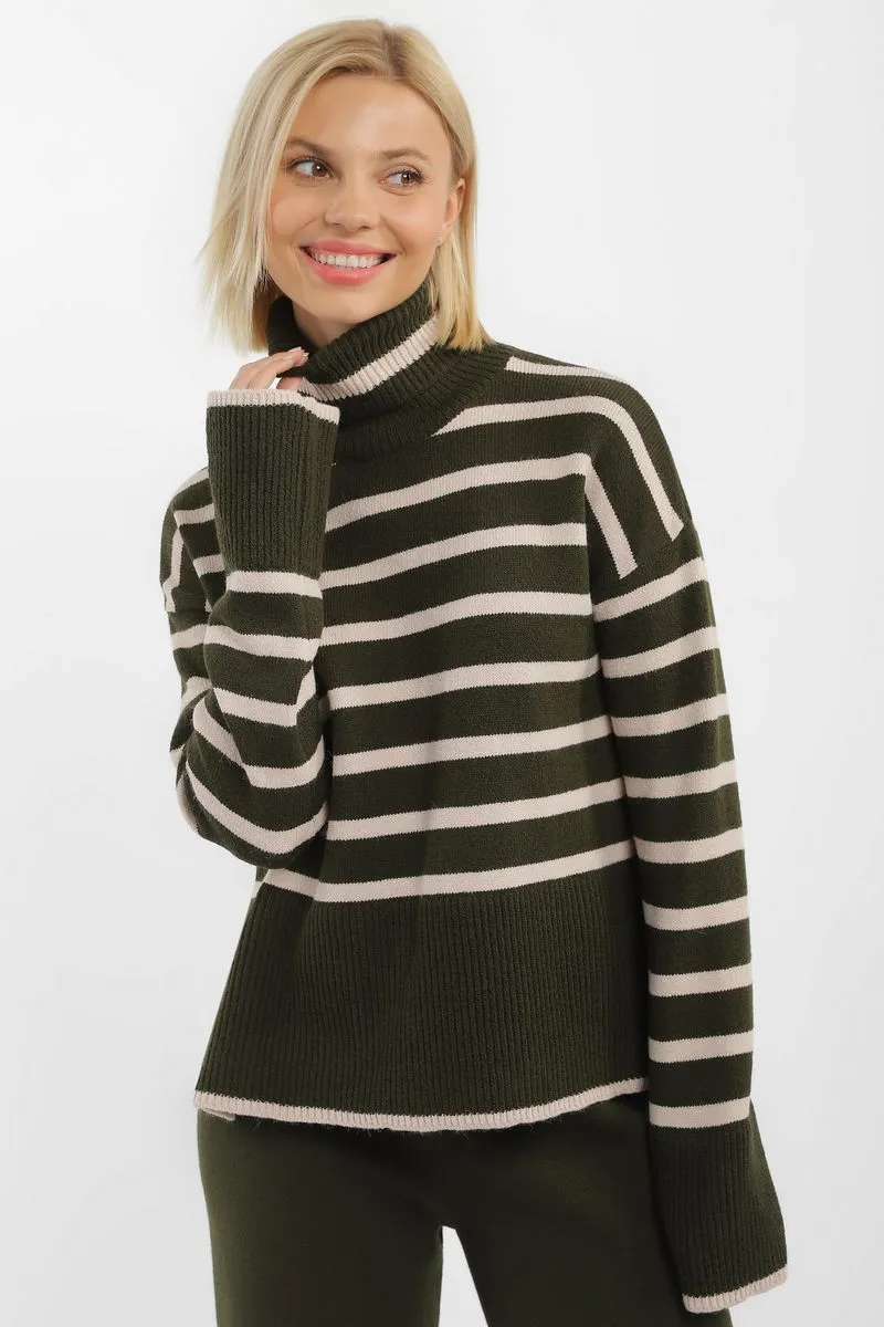 Светр SEWEL SW876 42-44 Хакі