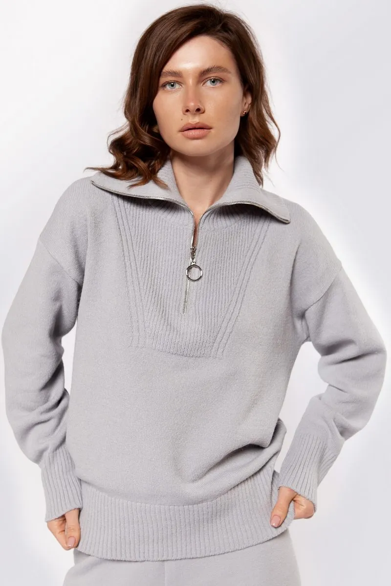 Светр SEWEL SW930 46-48 Світло-сірий