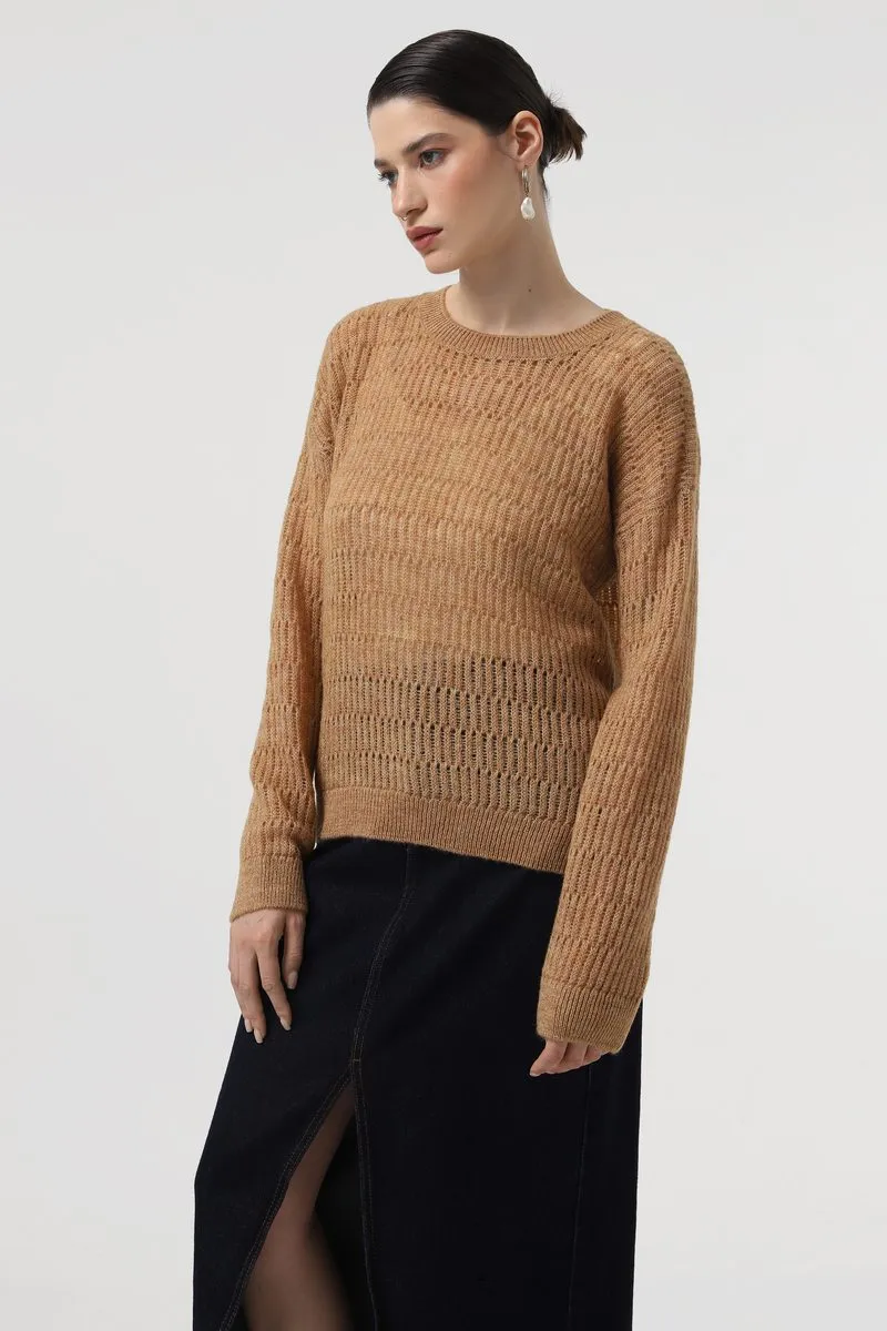 Джемпер SEWEL JW957 42-44 Кемел